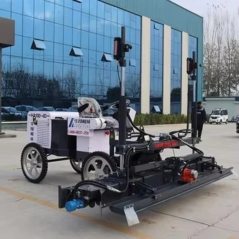 Ride-on Laser Screed with Auger paving-3
